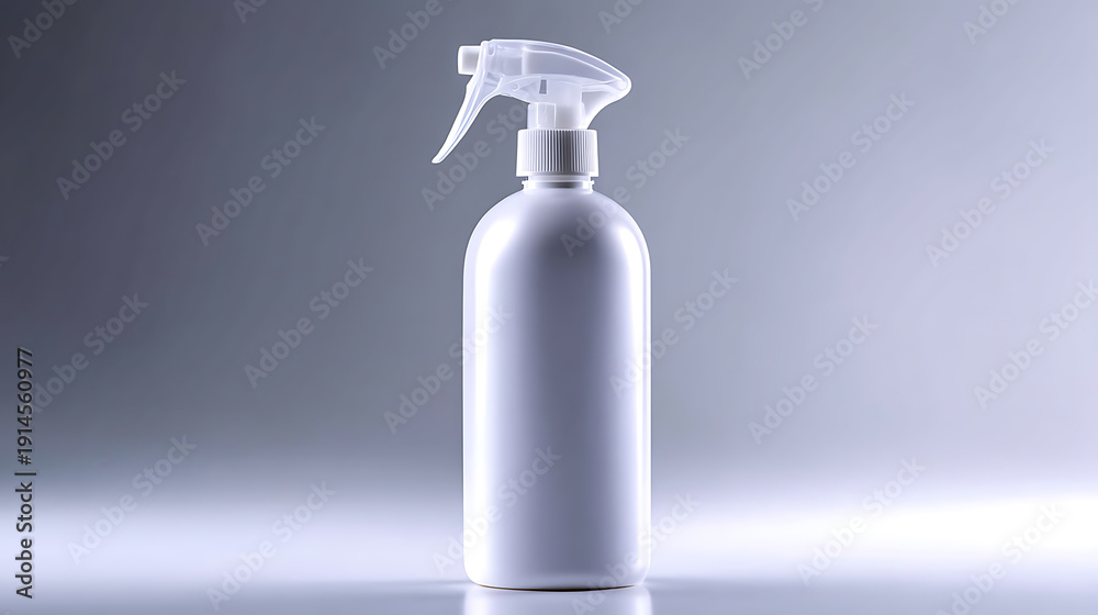 Fototapeta premium A spray bottle, a versatile tool, is captured with soft light and shadow