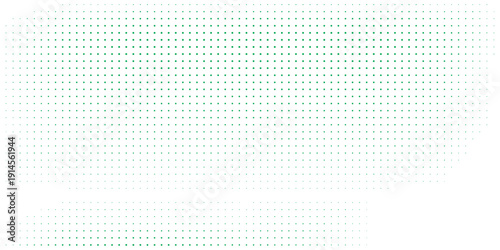 Green halftone gradient texture. Vanishing cartoon polka dot background. Repeated dotted gradation pattern. Fading comic pop art overlay backdrop. Raster halfton patern effect wallpaper. Vector