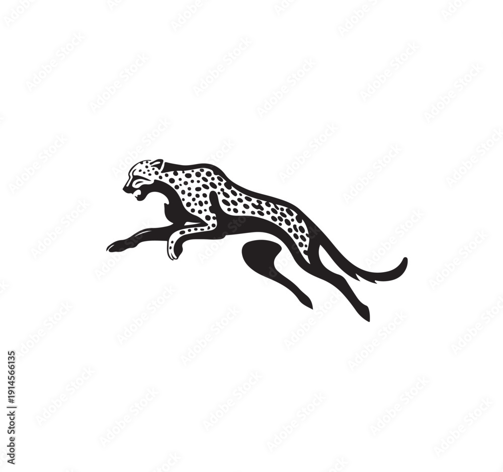 Obraz premium leopard logo vector,