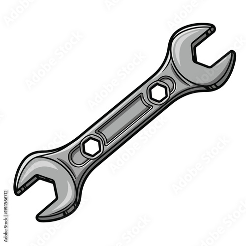Adjustable spanner tool for gripping and twisting bolts and nuts