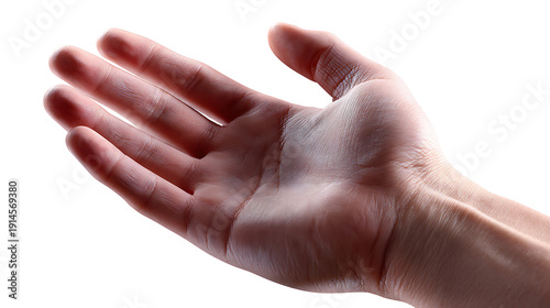 A close-up shot of a hand with the palm facing up