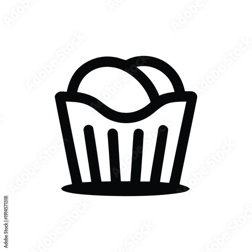 A stylized illustration of a basket filled with two hot dogs or sausages.