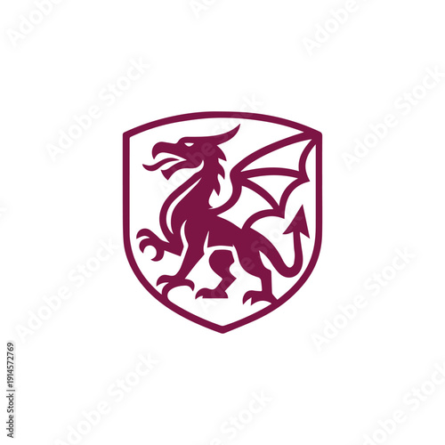 Wyvern Crest Logo