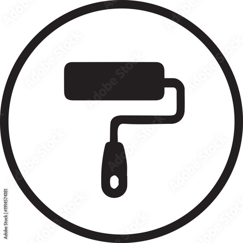unique paint roller icon