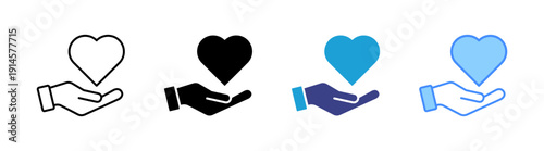 Goodwill  icon set multiple style collection