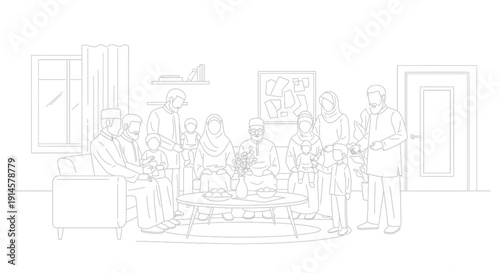 Skateboard T-Tool and Wheel with Bearing Line Art Illustration on Isolated White Background