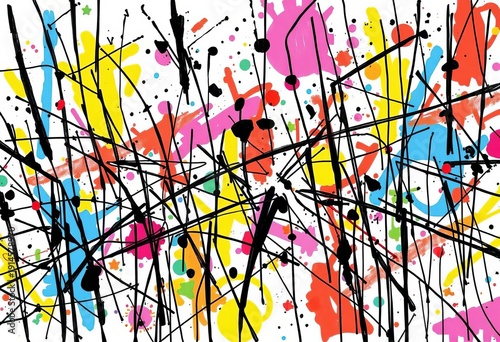 Abstract chaotic hand-drawn line, uneven, broken, energetic,  element,  doodle