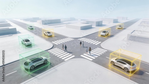 Smart city intersection with autonomous vehicles