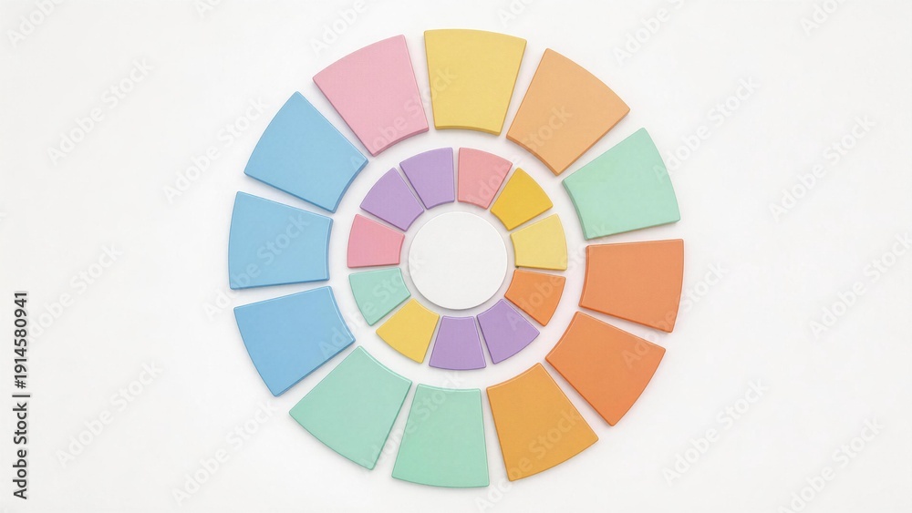 Fototapeta premium Colorful geometric pattern design