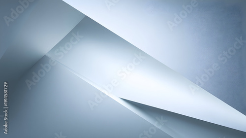 Wallpaper Mural Abstract geometric shapes with soft shadows and light gradient background Torontodigital.ca