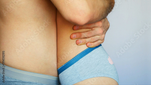 Photos A foreplay before sex between two beautiful young lovers