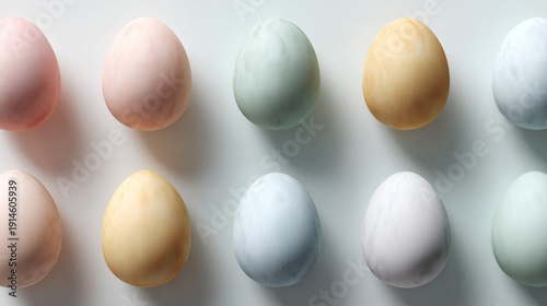 Pastel Easter Eggs in a Minimal Grid