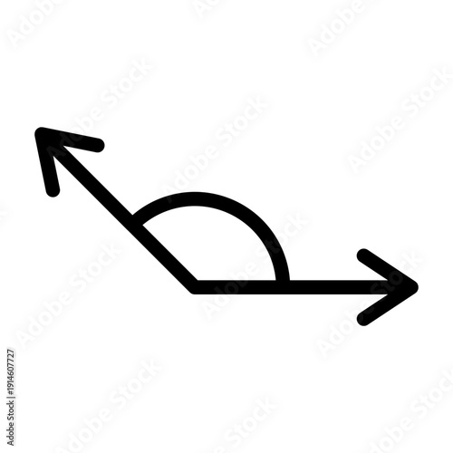 Obtuse line icon