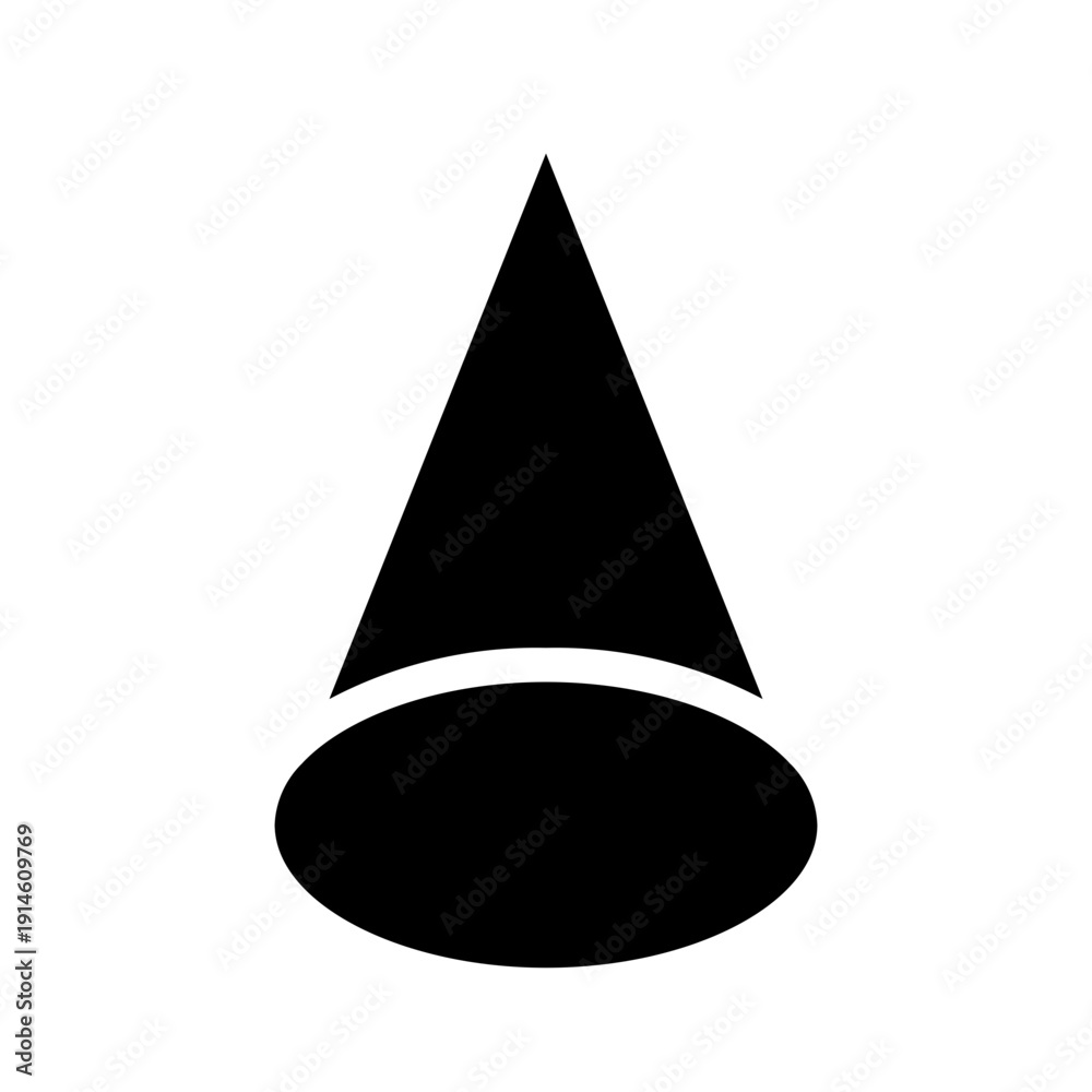 Fototapeta premium cone glyph icon