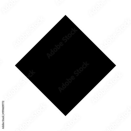 Broken rhombus glyph icon