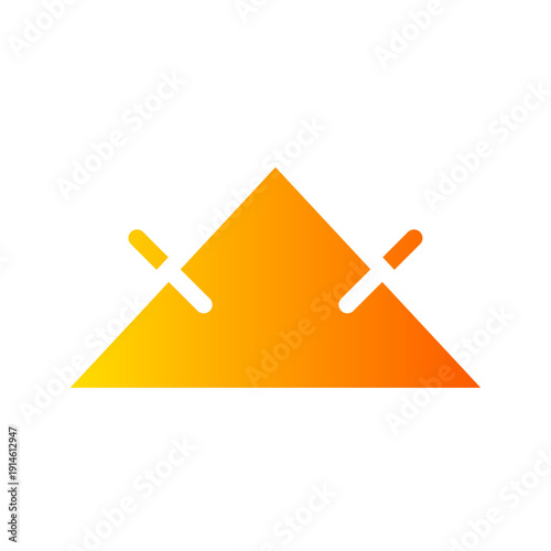 triangle gradient icon