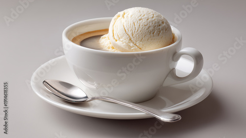 Classic Affogato Served in Cup