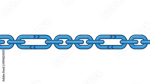 Hyperlink Chain d flat vector isolated white background