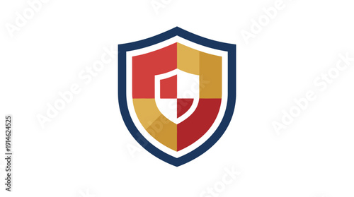 Free Download Shield d flat vector isolated white background - GFXLoad