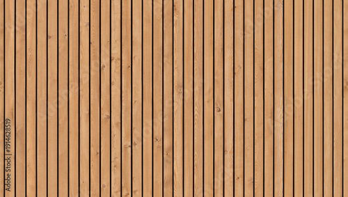 Tableau sur toile High-resolution seamless timber cladding background; natural teak or oak wood pa