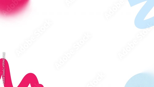 Abstract White Background with Playful Pink and Blue Fluid Wavy Lines. A modern and playful abstract background featuring dynamic pink and blue fluid wavy lines, complemented by soft glowing gradient.