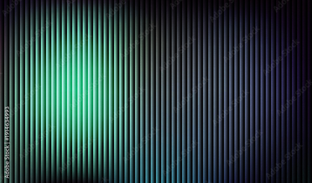 Fototapeta premium Vibrant green and blue gradient light effect on dark background