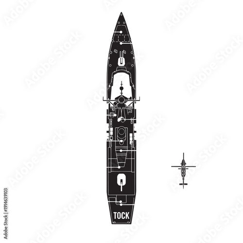 Detailed technical illustration of a rocket schematic and miniature spacecraft for aerospace visualization.