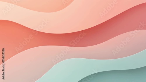 Abstract Wavy Background with Smooth Gradient Colors and Dynamic Flowing Shapes.