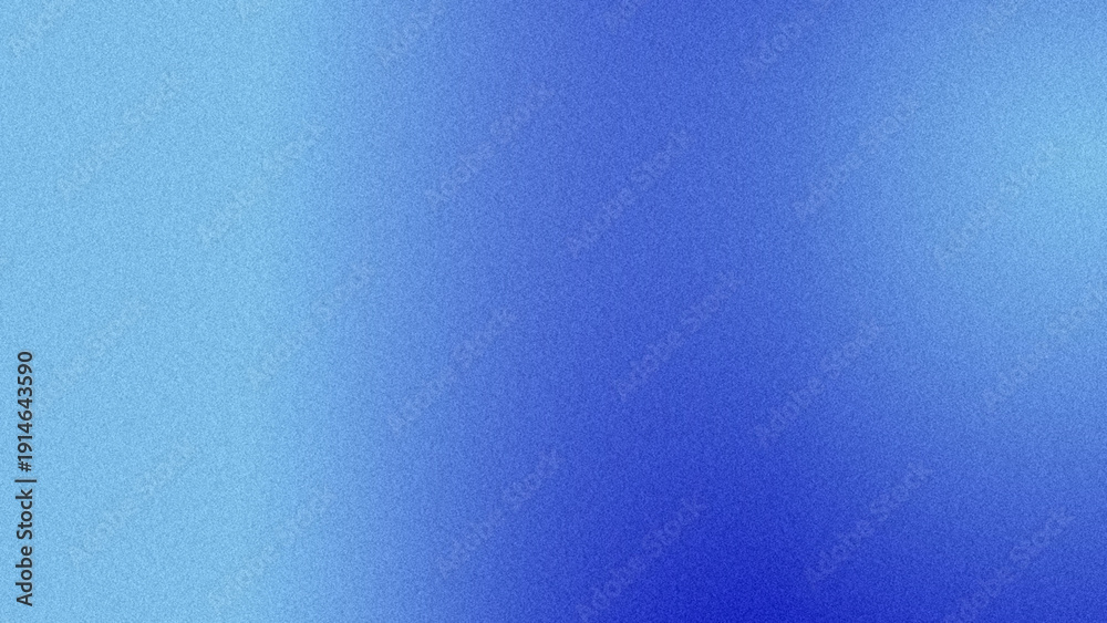 Naklejka premium Grainy Blue Gradient Background with Soft Texture Noise