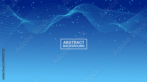 Abstract background with blue gradient and white dots pattern