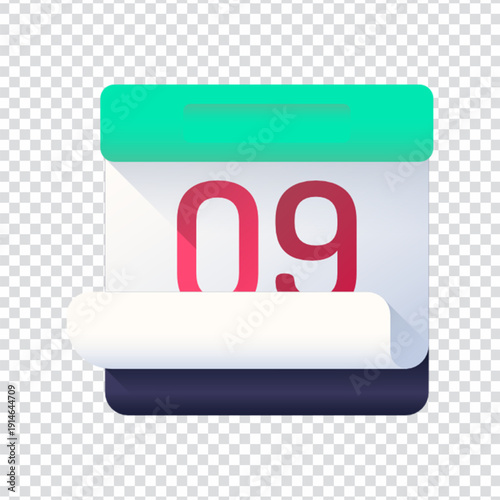 A monthly calendar vector design for scheduling and planning concepts