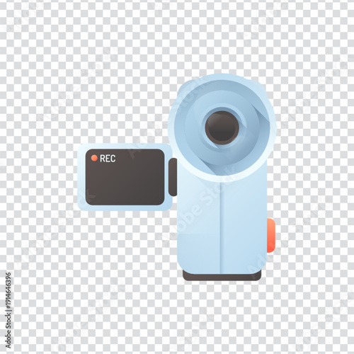 A camcorder vector design for video recording and film concepts
