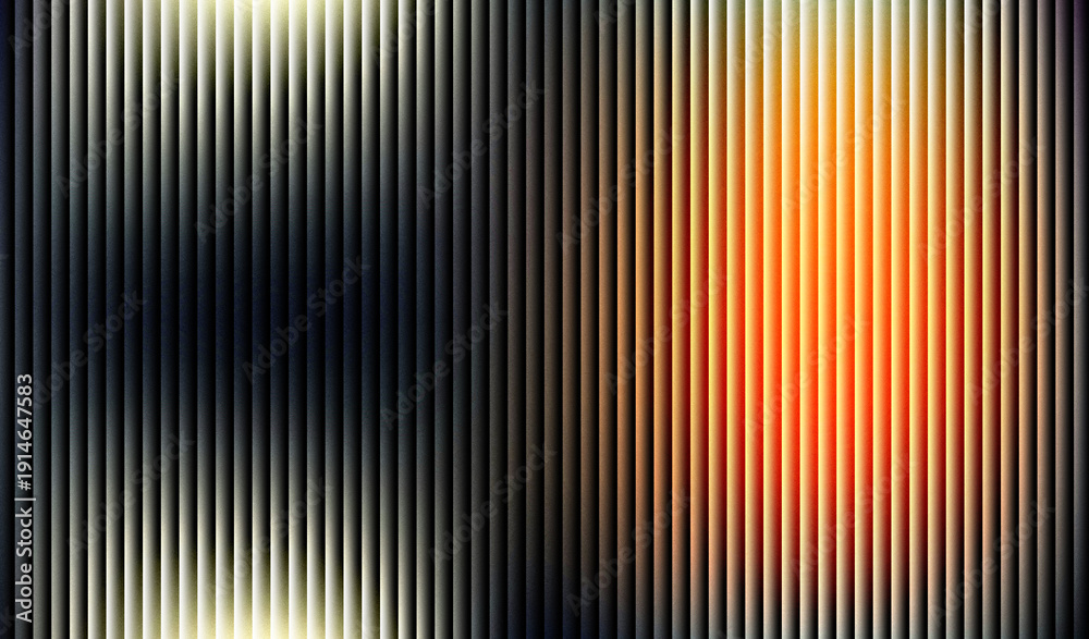 Fototapeta premium Vibrant gradient stripes transition from black to orange