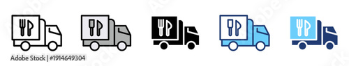 LOGISTICS icon set with various styles
