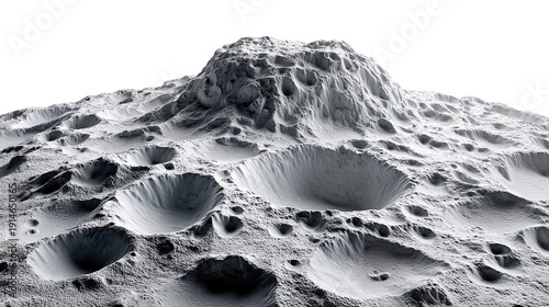 Lunar Landscape: The Moon's surface, a vast expanse of craters and formations, hinting at the universe's mystery. This image of the moon inspires exploration and adventure.