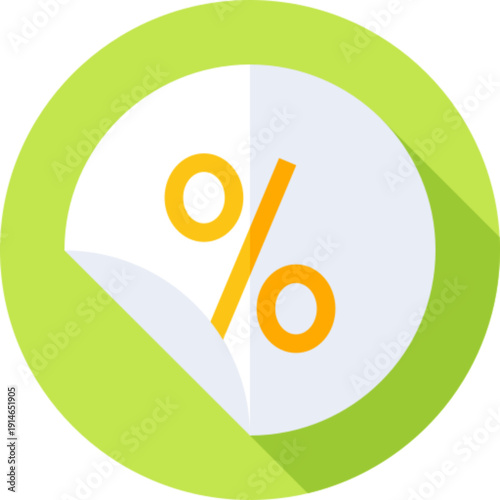 A decorative sticker or label for graphic design concepts