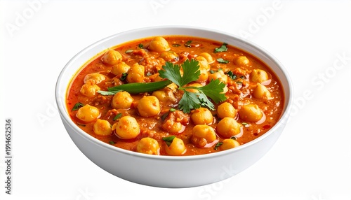 chickpea curry isolated on white background, chickpeas curry png transparent background