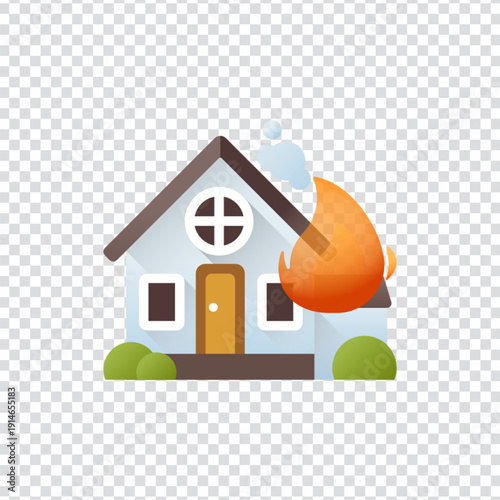 A dynamic vector illustration of burning flames or fire for energy concepts