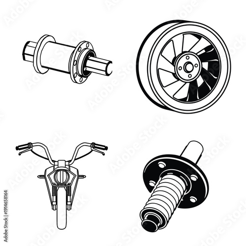 Automotive Drive Axle and Radiator Cooling Fan Set