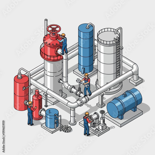 Industrial Equipment and Machinery System Diagram.