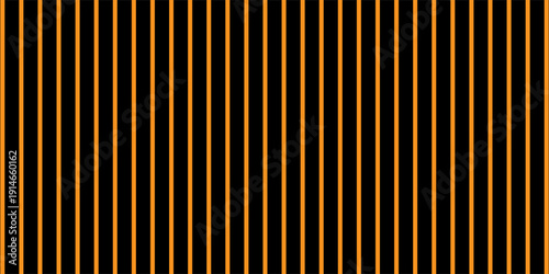 Billede på lærred Orange and black vertical stripes background. eps 10