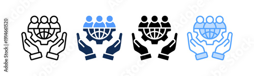 Corporate Governance Icon Multiple Style