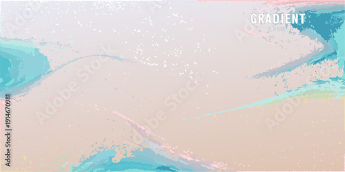 Abstract watercolor gradient background with flowing turquoise and pink hues