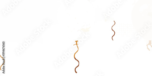 Dark halloween scene with black balloons and orange string accents