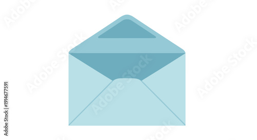 a blue envelope on a white background.