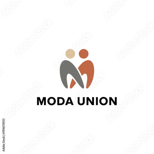 Abstract Community Partnership Union Logo