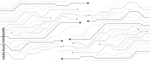 Vector digital white and blue digital technology futuristic circuit board background