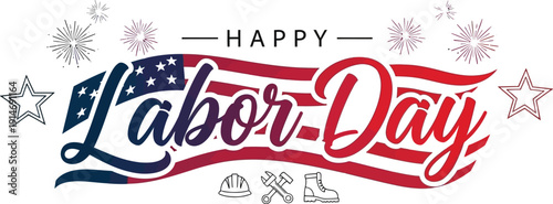 Happy labor day american holiday greeting