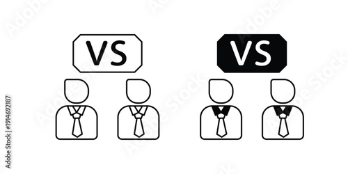 Election set icon with white background vector stock illustration