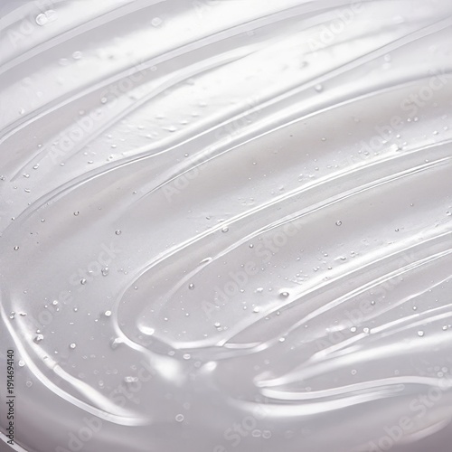 Clear gel texture with water droplets close up